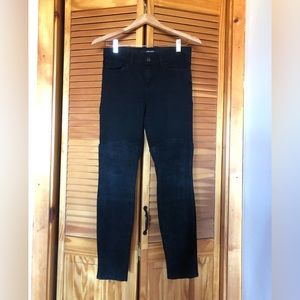 J Brand Vicious Jegging Leather Zip Calf 26